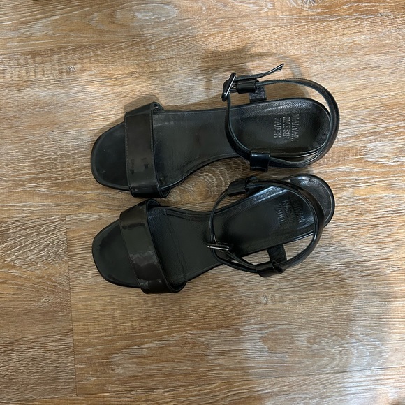 Maryam Nassir Zadeh Sophie Sandal Calf in Black Shine - Picture 4 of 7